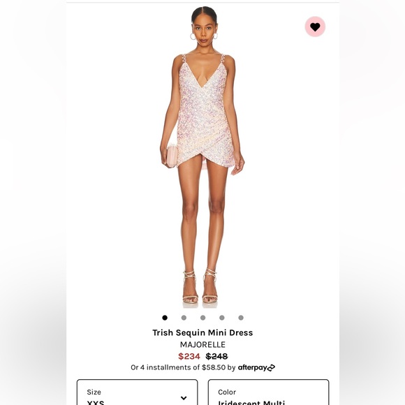 Majorelle Trish Pink sequin dress - Picture 2 of 8